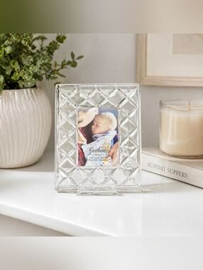 Gorham Sentimental Traditions Mini Glass Frame 1.75” x 2.5” Opening NIB Keepsake